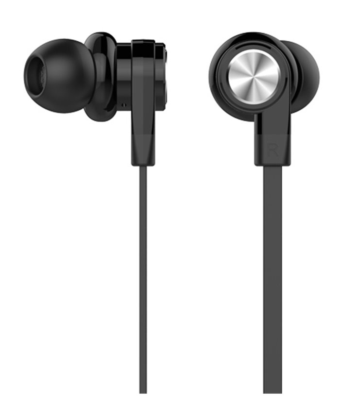 CELEBRAT earphones με μικρόφωνο D9, 10mm, 1.2m, μαύρα