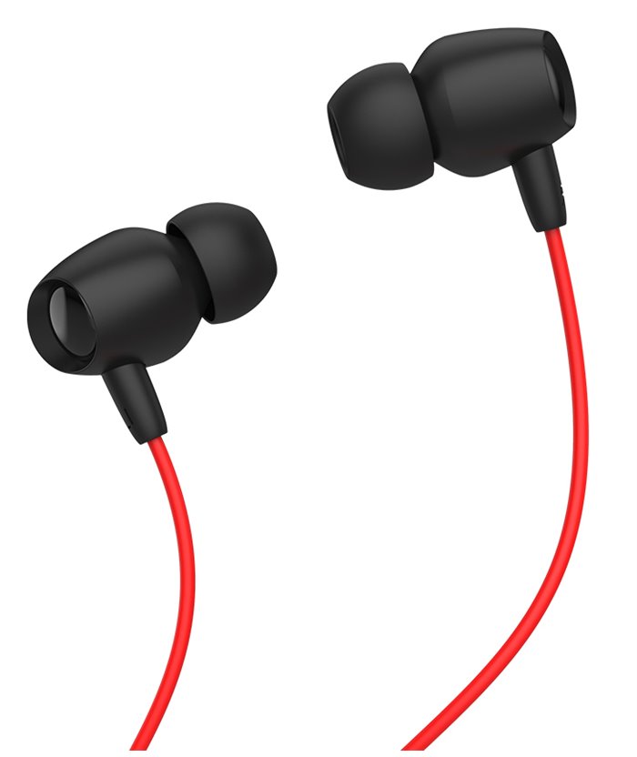 CELEBRAT Earphones Fly 1 με μικρόφωνο, 10mm, 3.5mm, 1.2m, κόκκινα