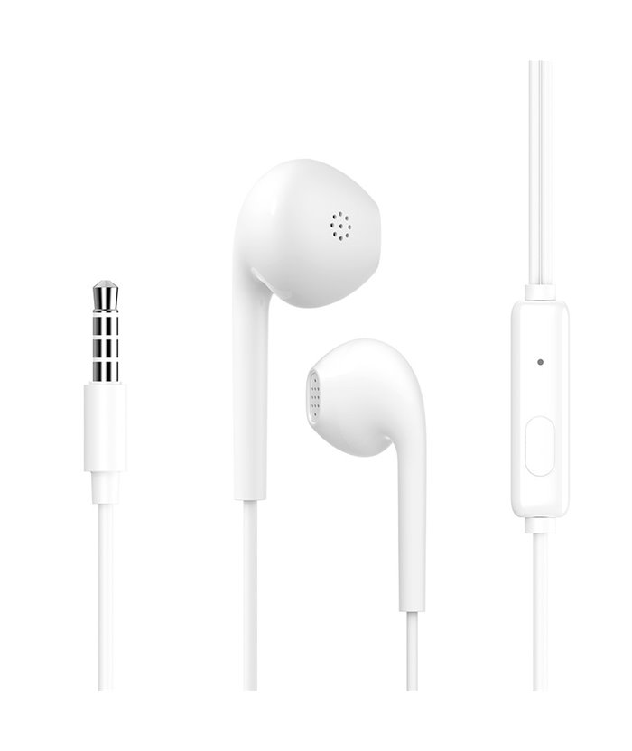 CELEBRAT earphones G12 με μικρόφωνο, 14.2mm, 1.2m, λευκό