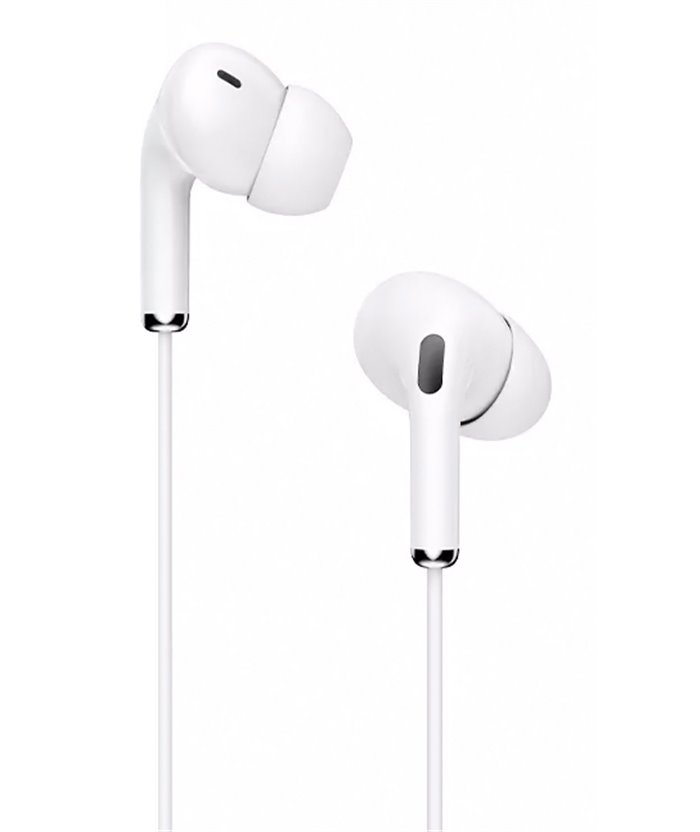 CELEBRAT earphones με μικρόφωνο G15-WH, 10mm, 3.5mm, 1.2m, λευκά