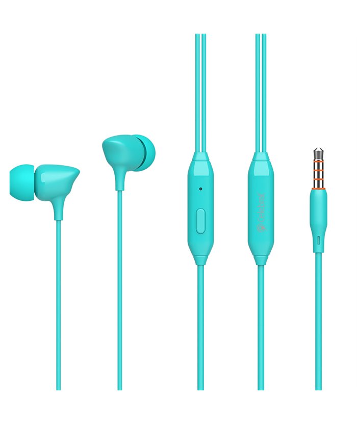 CELEBRAT earphones με μικρόφωνο G7, 3.5mm, 1.2m, μπλε CELEBRAT earphones με μικρόφωνο G7, 3.5mm, 1.2m, μπλε