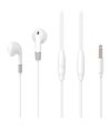 CELEBRAT earphones με μικρόφωνο G8, 3.5mm, 1.2m, λευκά