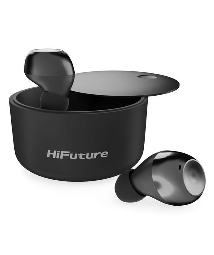 HIFUTURE earphones HeliX με θήκη φόρτισης, true wireless, μαύρα