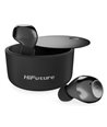 HIFUTURE earphones HeliX με θήκη φόρτισης, true wireless, μαύρα