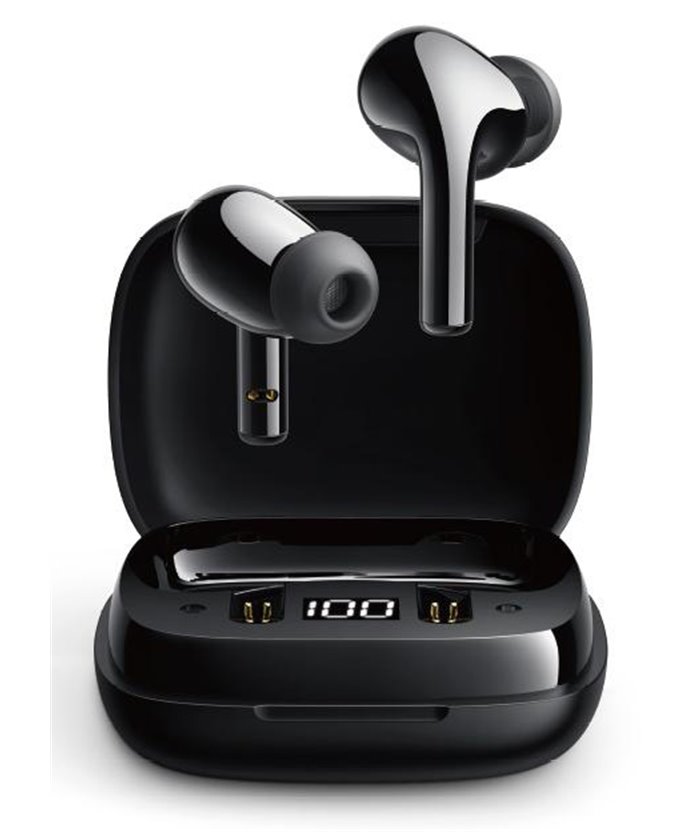 JOYROOM earphones με θήκη φόρτισης JR-TL6, true wireless, μαύρα