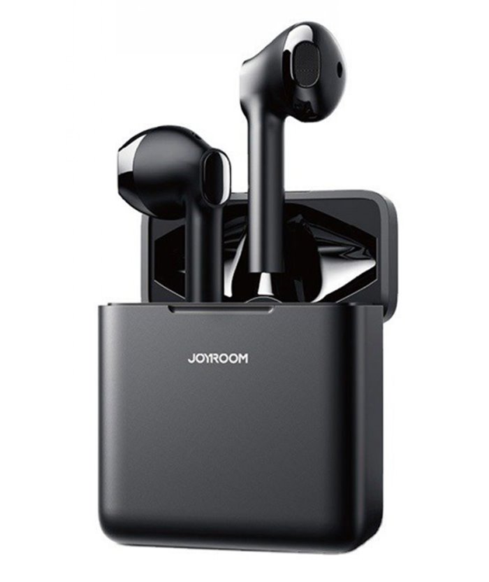 JOYROOM earphones με θήκη φόρτισης JR-TL8, true wireless, μαύρα
