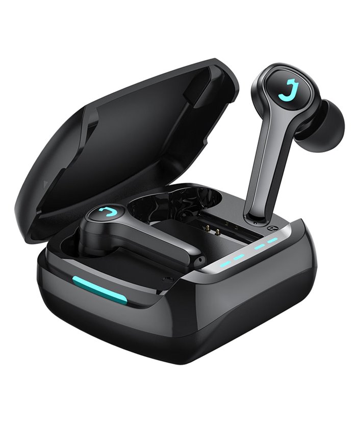 JOYROOM earphones με θήκη φόρτισης JR-TP1, True Wireless, μαύρα