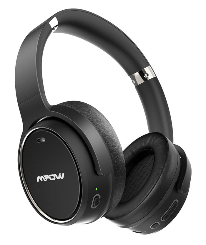 MPOW headphones H19 BH329B, wireless & wired, ANC, BT 5.0, μαύρα
