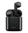 BASEUS earphones ENCOK W09, true wireless, με θήκη φόρτισης, μαύρα