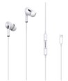 ROCKROSE earphones με μικρόφωνο Solo TC Neo, Type-C, 1.2m, λευκά