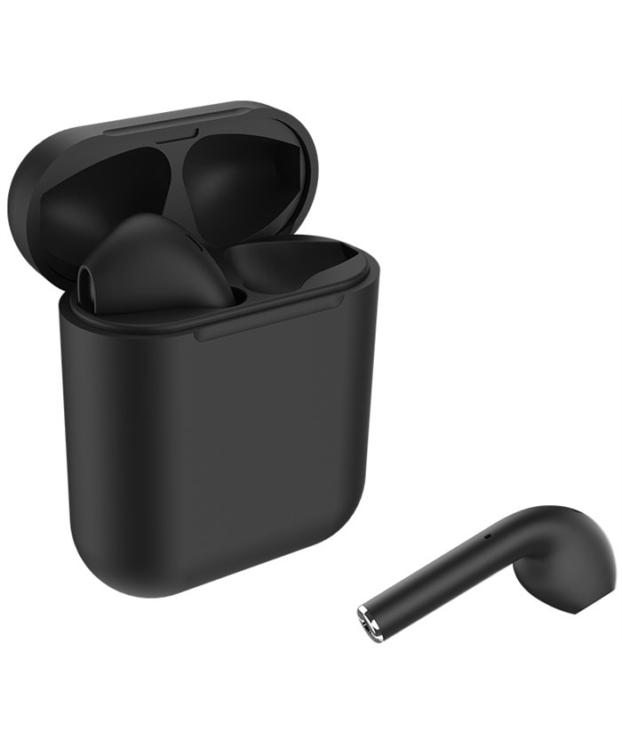 CELEBRAT earphones W10, true wireless, με θήκη φόρτισης, μαύρα