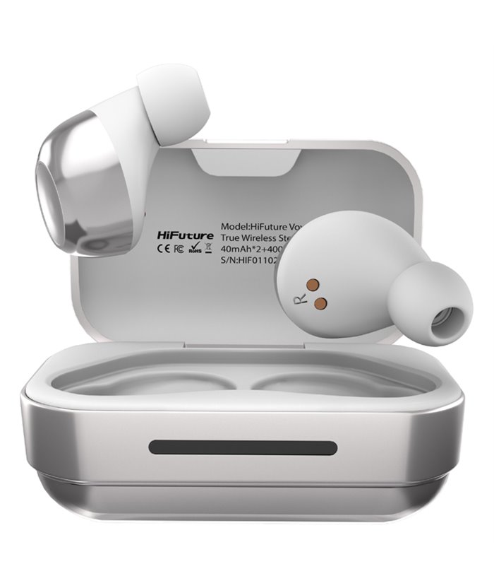 HIFUTURE earphones Voyager με θήκη φόρτισης, true wireless, λευκά HIFUTURE earphones Voyager με θήκη φόρτισης, true wireless, λευκά