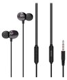 YISON earphones με μικρόφωνο X5, 3.5mm, 1.2m, μαύρα