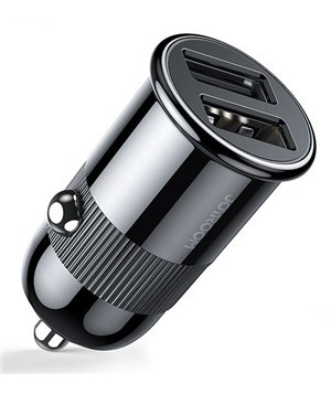 JOYROOM φορτιστής αυτοκινήτου C-A06, 2x USB, 3.1A, μαύρος