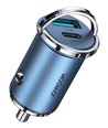 JOYROOM φορτιστής αυτοκινήτου C-A45, USB + Type-C, 4A, μπλε