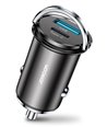 JOYROOM φορτιστής αυτοκινήτου C-A45, USB + Type-C, 20W 4A, γκρι