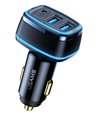 USAMS USB φορτιστής αυτοκινήτου, US-CC126, 3x USB, 80W, μαύρος