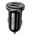 USAMS φορτιστής αυτοκινήτου C4, 2x USB, 4.8A, μεταλλικός, μαύρος