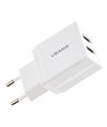 USAMS φορτιστής τοίχου T24 US-CC090, 2x USB, 2.1A, λευκός
