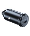 USAMS φορτιστής αυτοκινήτου C14, 1x type-C, 3A 18W, μεταλλικός, γκρι