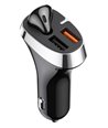 JOYROOM φορτιστής αυτοκινήτου με earphone JR-CP2, 2x USB, 28W, μαύρος