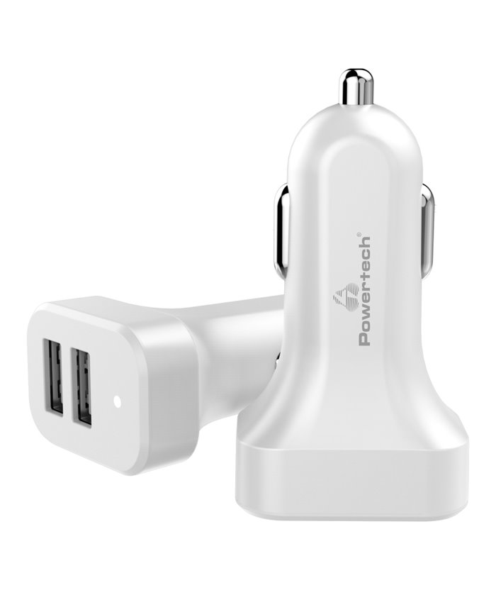 POWERTECH φορτιστής αυτοκινήτου PT-799, 2x USB, 2.1A, λευκός POWERTECH φορτιστής αυτοκινήτου PT-799, 2x USB, 2.1A, λευκός