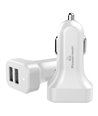 POWERTECH φορτιστής αυτοκινήτου PT-799, 2x USB, 2.1A, λευκός