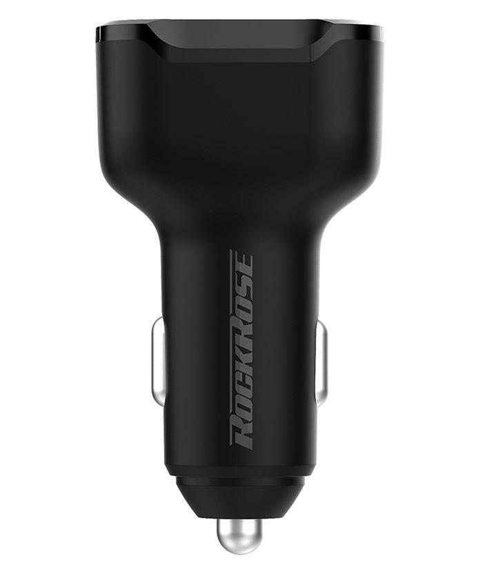 ROCKROSE φορτιστής αυτοκινήτου Ranger Q3, 3x USB, QC 30W, 3A, μαύρος