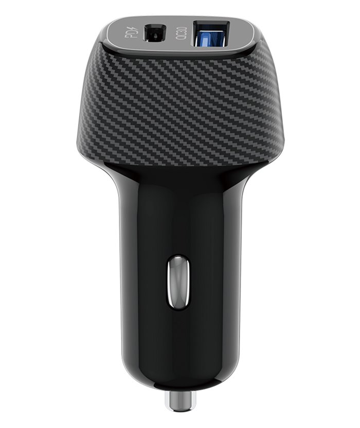 ROCKROSE φορτιστής αυτοκινήτου Safari PQ, 2x USB, 3.0, 36W, 3A, μαύρος