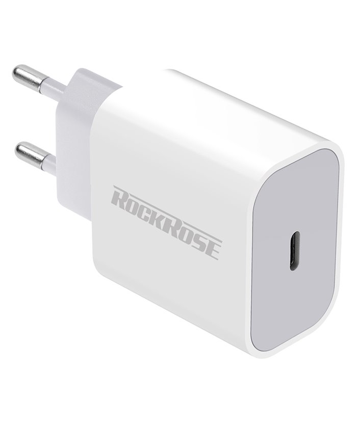 ROCKROSE φορτιστής τοίχου Casa PD Neo, USB Type-C, 3A 20W PD, λευκός