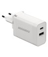 ROCKROSE φορτιστής τοίχου Casa PQ Pro, 2x USB, PD, QC 3.0, 30W, λευκός