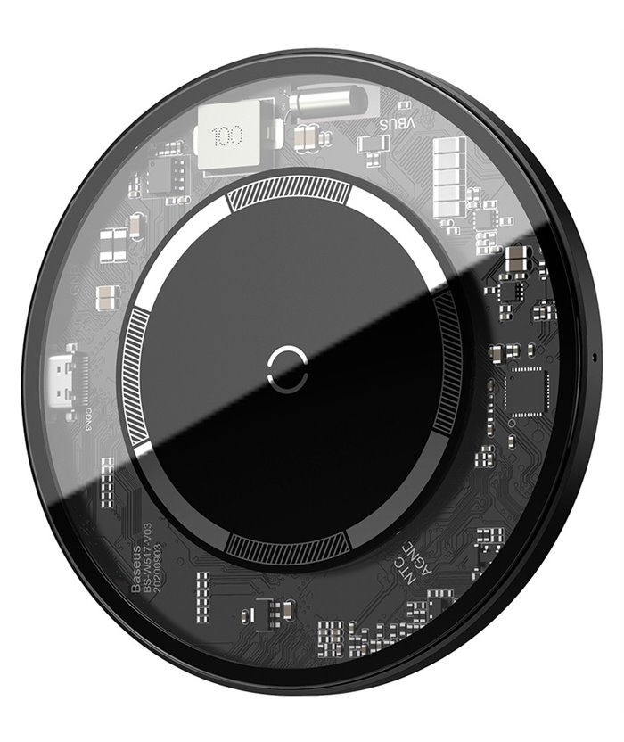 BASEUS ασύρματος φορτιστής WXJK-E02, 15W, διάφανος