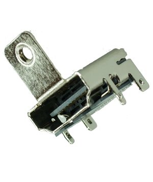 HDMI Connector A TYPE2, pins ίσια με κούμπωμα, βάση βιδώματος, Silver