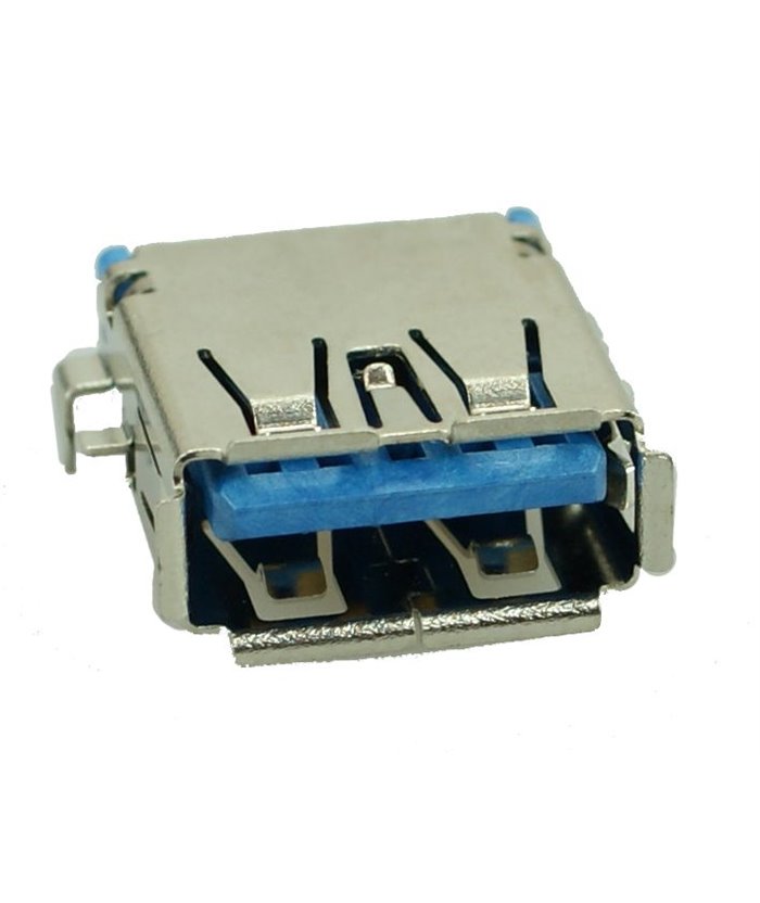 USB 3.0 Connector A TYPE (F, DIP), Silver
