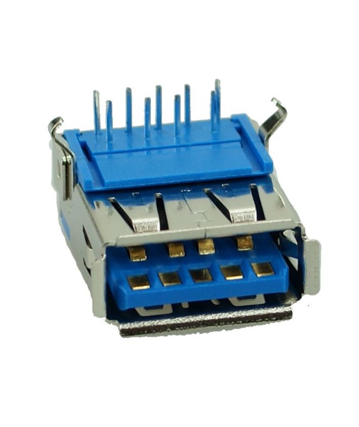USB 3.0 Connector A TYPE (M, Solder), Silver