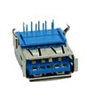USB 3.0 Connector A TYPE (M, Solder), Silver