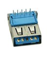USB 3.0 Connector A TYPE, Solder up, Silver