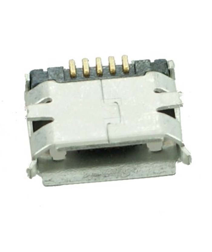 USB 2.0 Connector Micro USB, M DIP, Silver