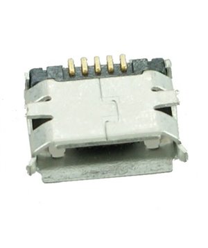 USB 2.0 Connector Micro USB, M DIP, Silver