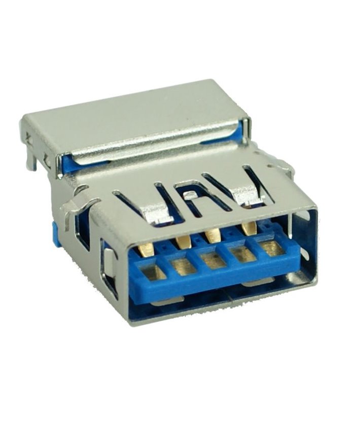 USB 3.0 Connector A TYPE, down, Silver