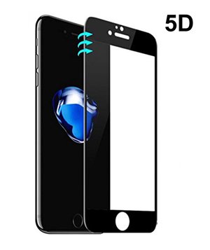 POWERTECH Tempered Glass 5D Full Face για iPhone 7 Plus, Black