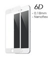 POWERTECH Tempered Glass 6D (0.18MM), Flex, Full Glue, iPhone 7 & 8, WH