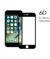 POWERTECH Tempered Glass 6D 0.18MM, Flex, Full Glue, iPhone 7 & 8, Black