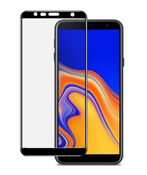 POWERTECH Tempered Glass 5D για Samsung J6 Plus 2018, full glue, μαύρο