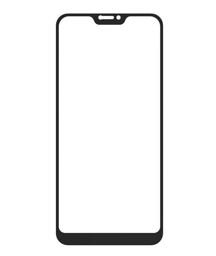 POWERTECH Tempered Glass 5D για Xiaomi A2 Lite, full glue, μαύρο