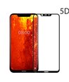 POWERTECH Tempered Glass 5D Full Glue για Nokia 8.1 (Y7), Black