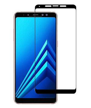 POWERTECH Tempered Glass 5D Full Glue για Samsung A8 Plus 2018, Black