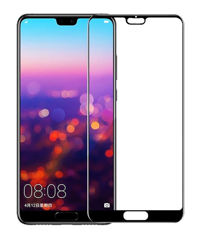 POWERTECH Tempered Glass 5D Full Glue για Huawei P20, Black