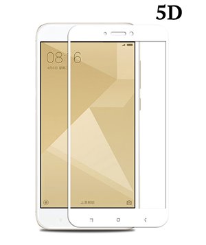 POWERTECH Tempered Glass 5D Full Glue, Xiaomi Redmi 5A Qualcomm, λευκό