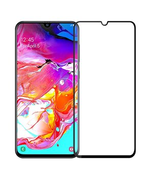 POWERTECH Tempered Glass 5D, Full Glue, Samsung A70 SM-A705F, μαύρο